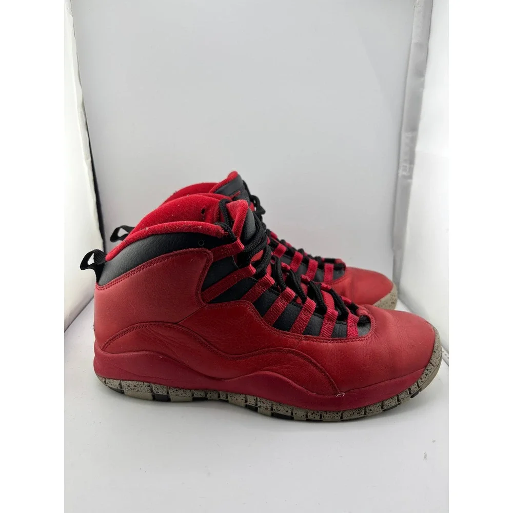 Air Jordan 10 Retro Bulls Over Broadway Gym Red Black 705178-601 Mens 9.5